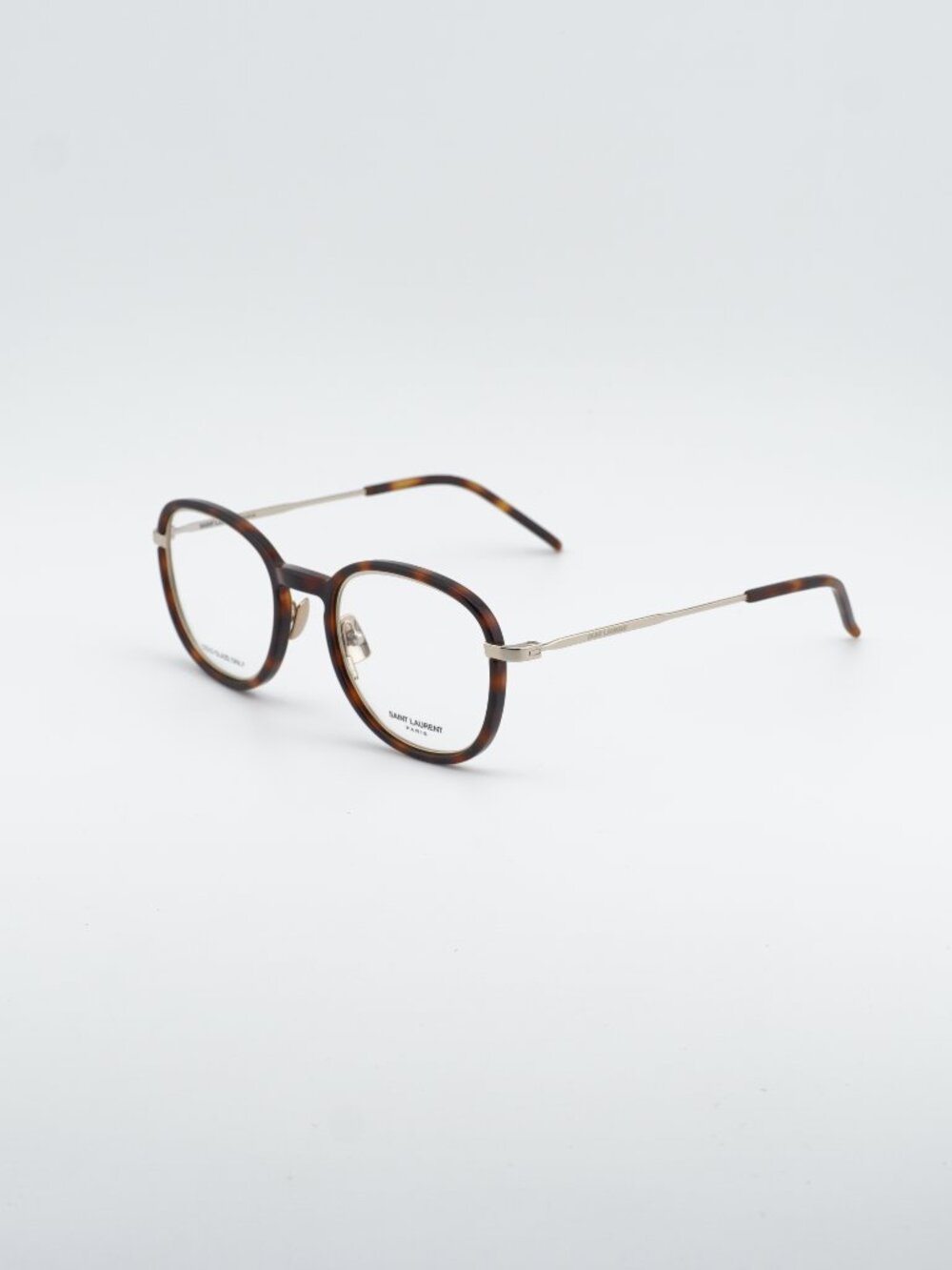 Saint Laurent SL436 OPT 002 Eyeglasses Havana / Gold 49mm Round Frame